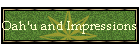 Oah'u and Impressions